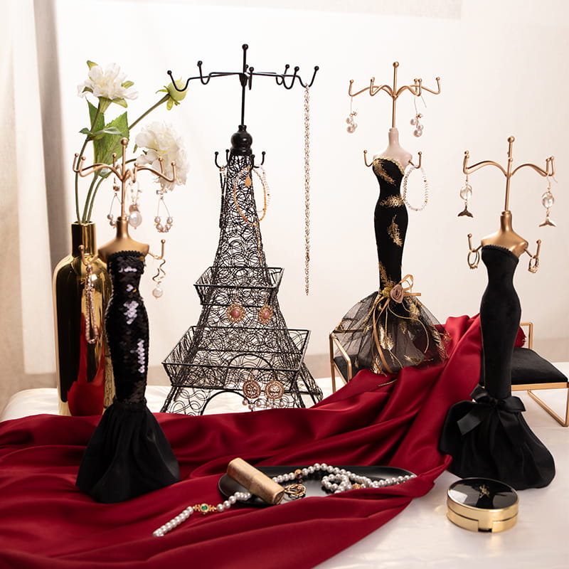 Jewelry Display Stand Set For Necklace Earring Bracelet