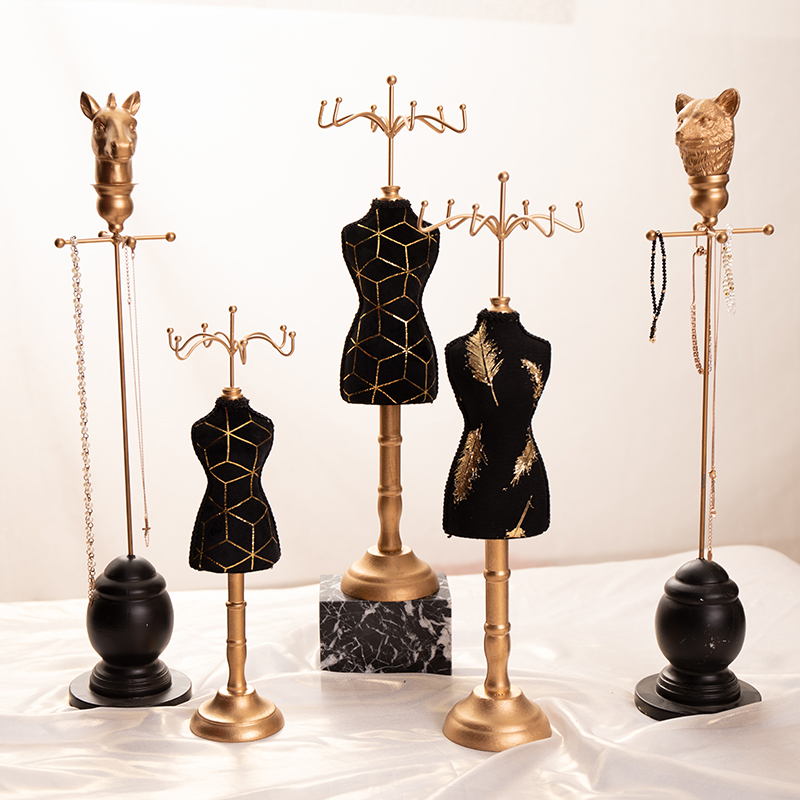 Home decor mannequin doll jewelry display
