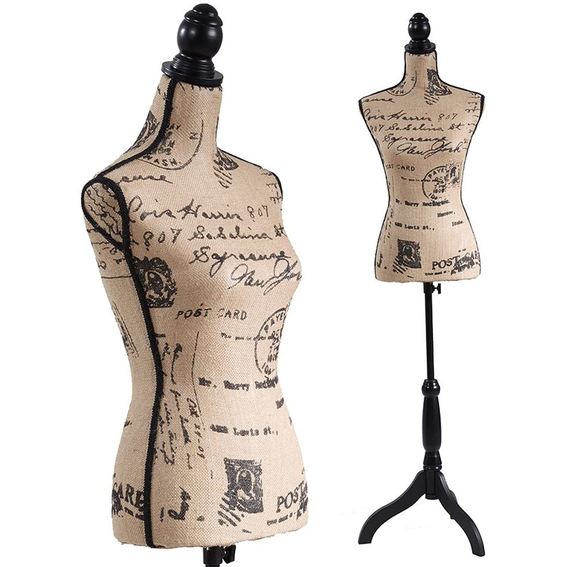 Elegant adjustable female half-body tailors mannequin