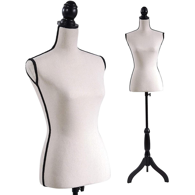 Jewelry mannequins, jewelry racks displaying necklaces